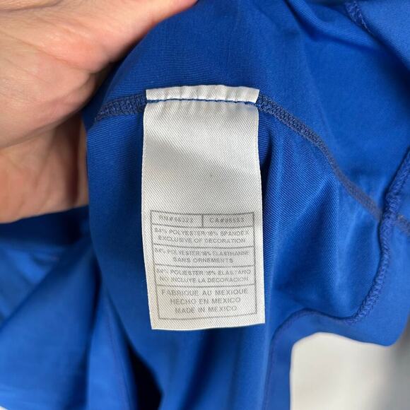 Nike Pro Mens Long Sleeve Shirt Size Small Fitted 269610 Blue Activewear - Picture 6 of 6